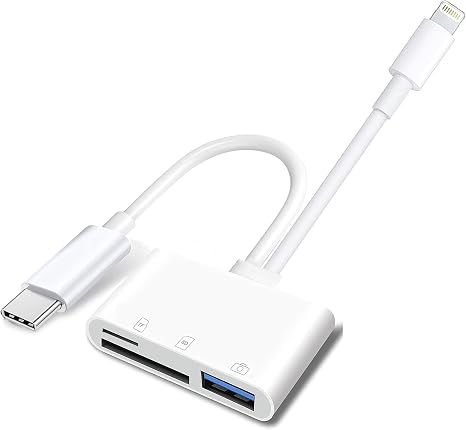 DataBridge – USB-C & Lightning SD/TF Card Reader Adapter