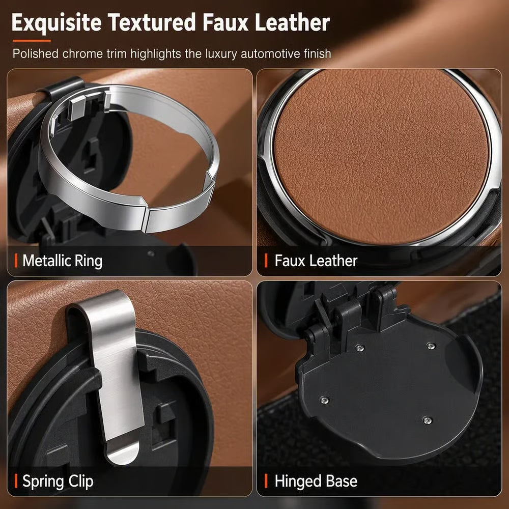 LuxeRide – Foldable Car Cup & Phone Holder