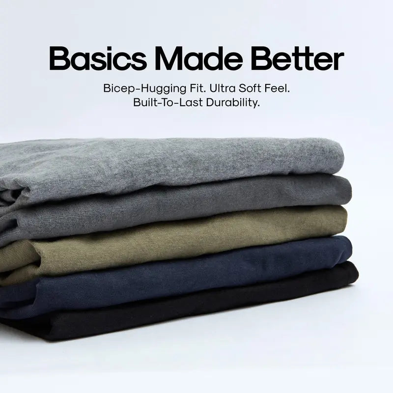 ComfortFit – Premium Cotton Crew Neck 4-Pack