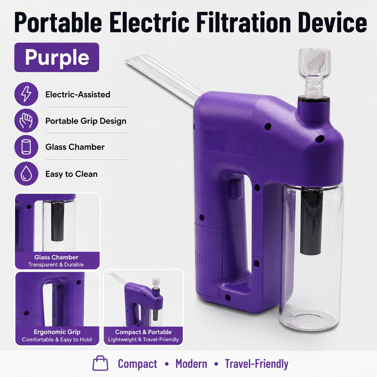 GlowVanta – Portable Handheld Electric Filtration Device
