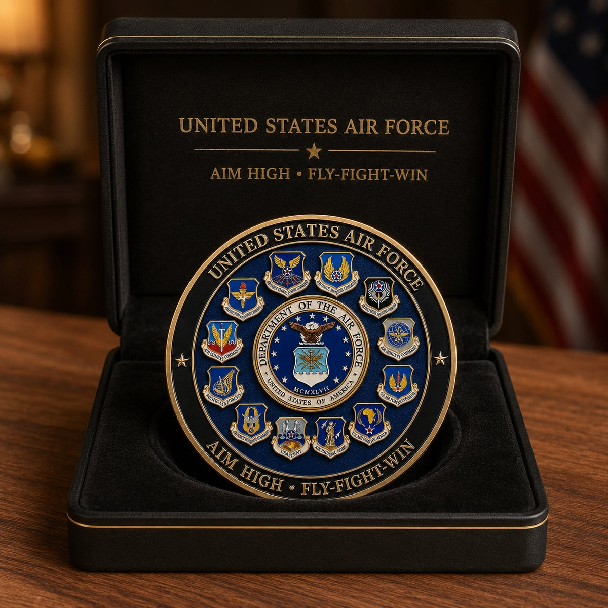 ✈️U.S. Air Force “Aim High • Fly-Fight-Win” Commemorative Coin