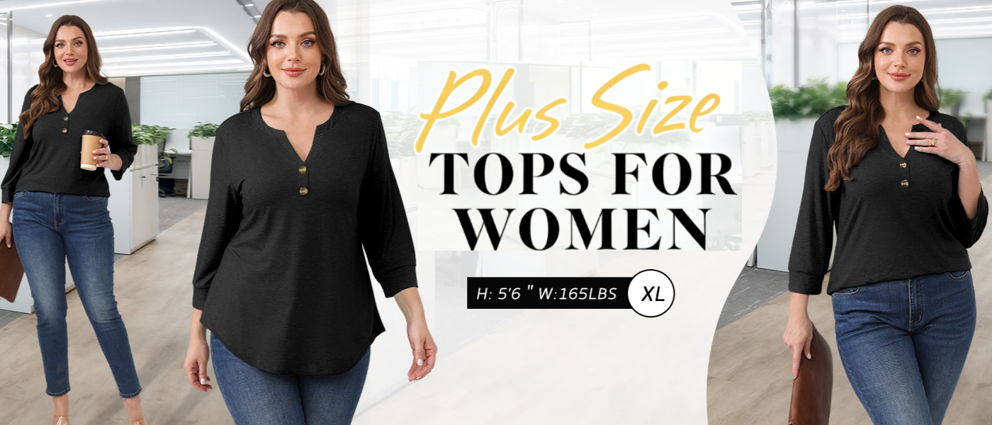 SiennaStyle – Flowy Henley Blouse