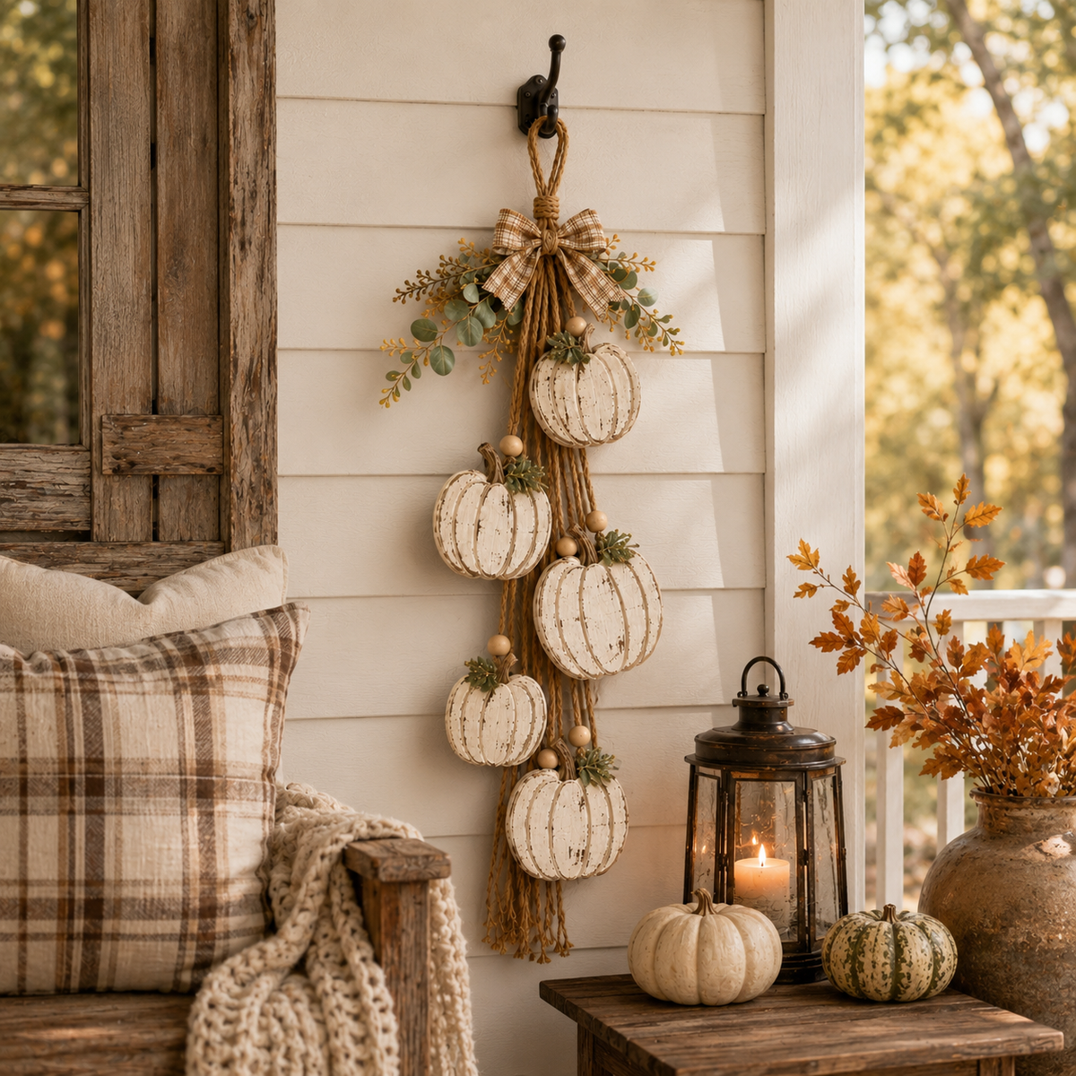 PumpkinCrest – 5-Pumpkin Fall Door Décor