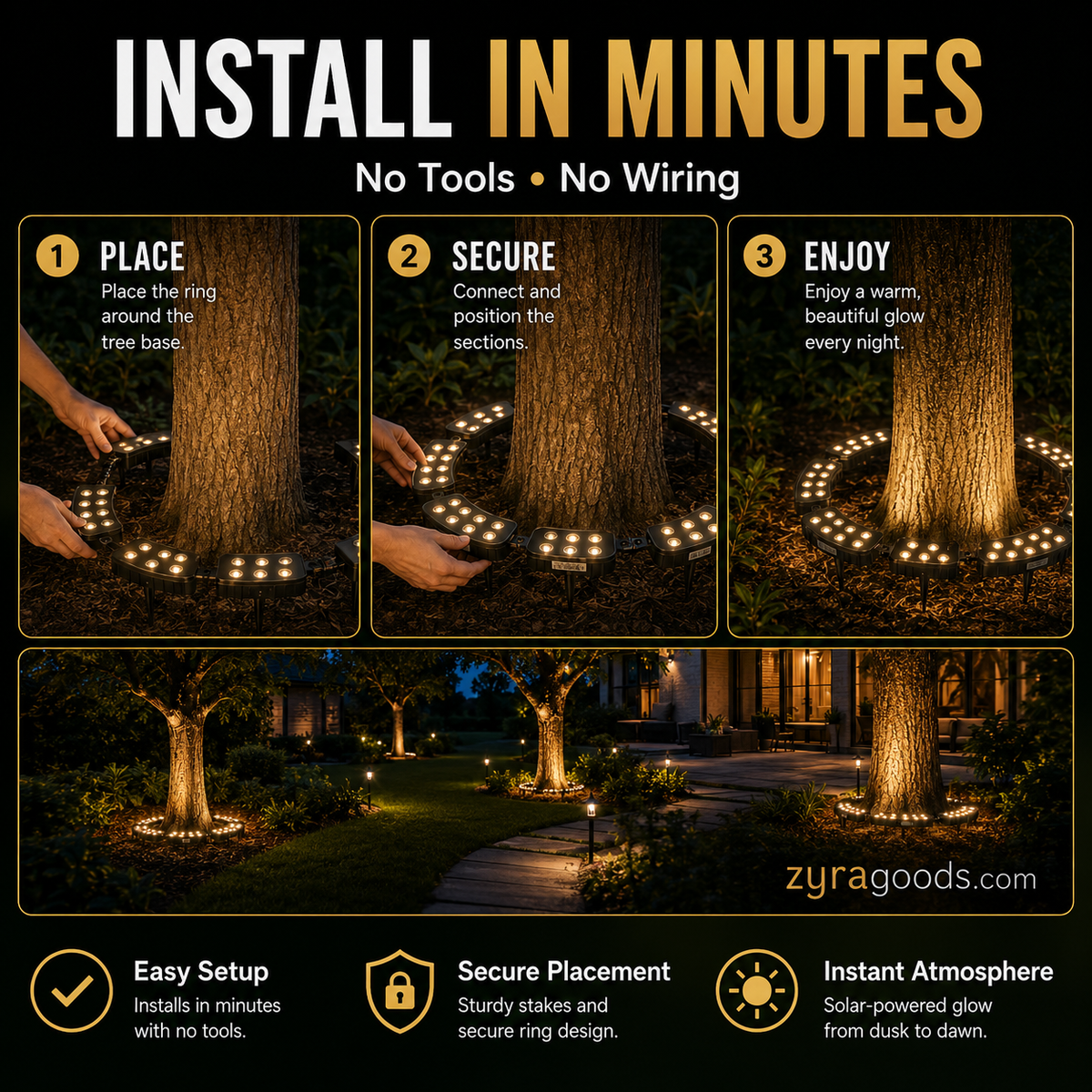GardenHalo – LED Tree & Column Landscape Light