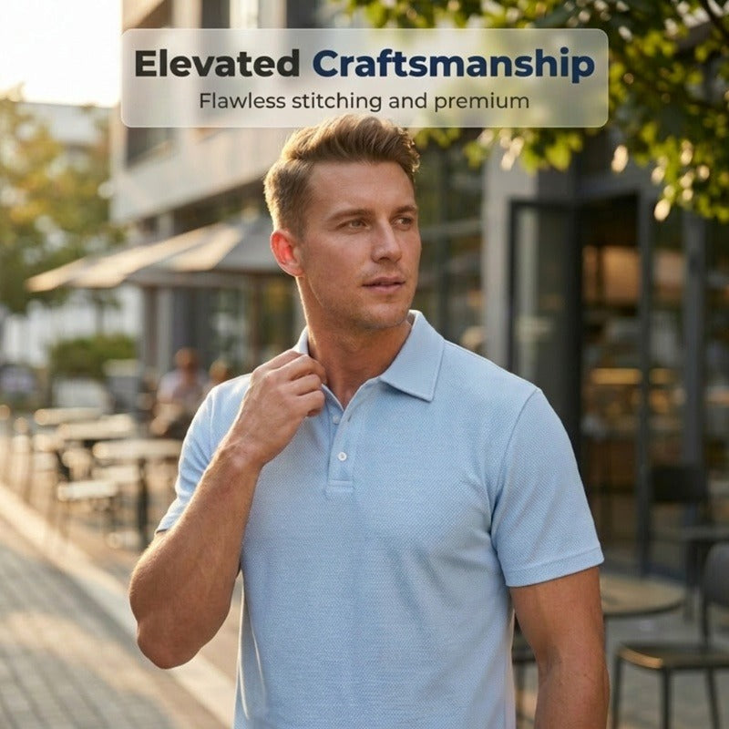 CoastalEase – Men’s Polo & Shorts Summer Outfit