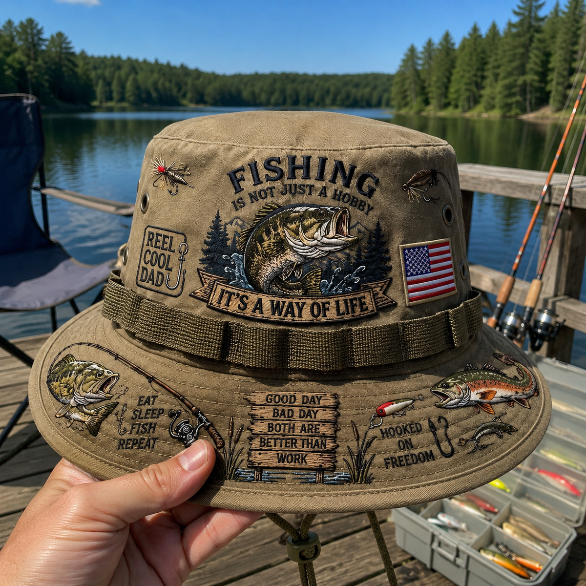 AnglerSpirit – Fishing Is A Way Of Life Boonie Hat