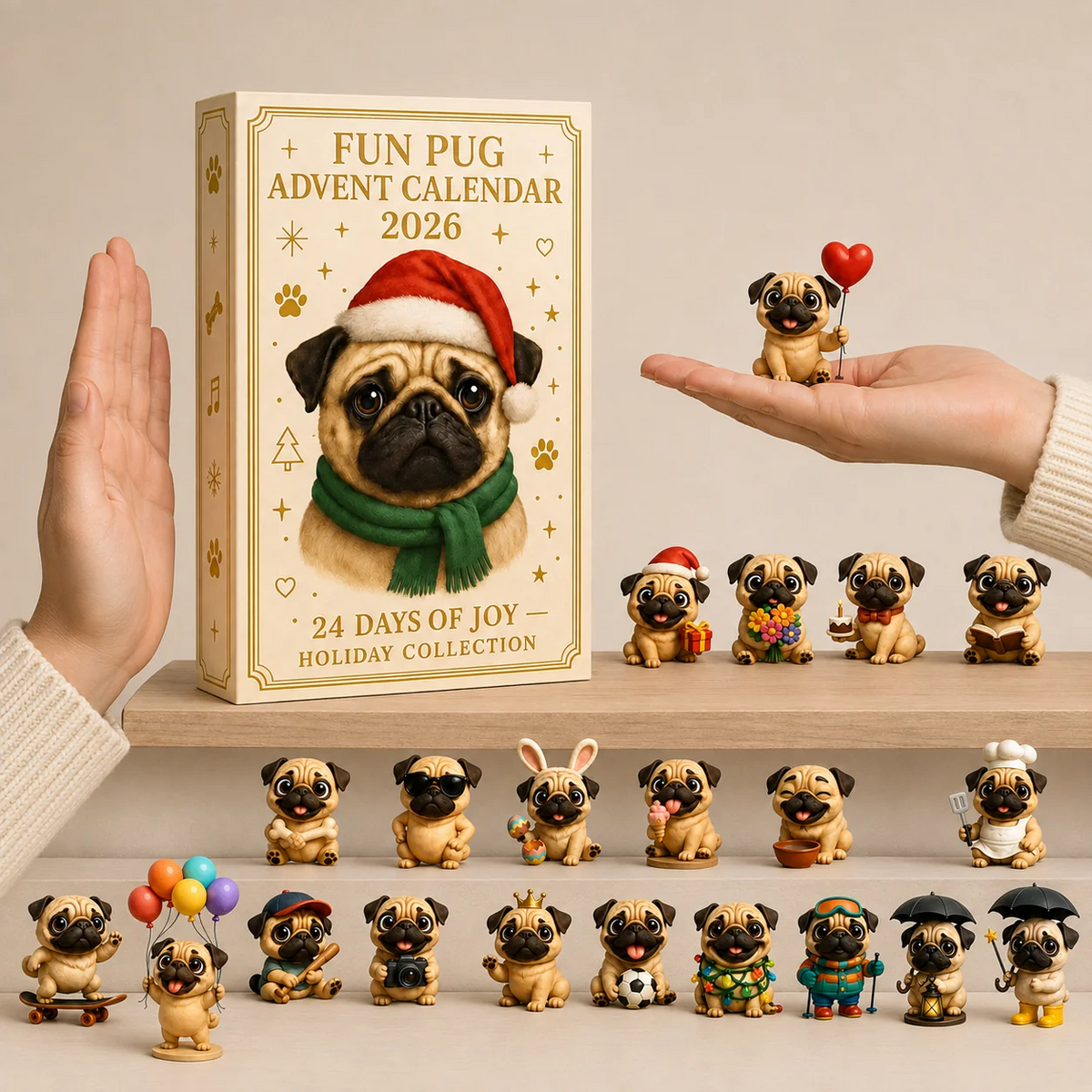 PawsCrest – 24-Day Pug Advent Calendar 2026