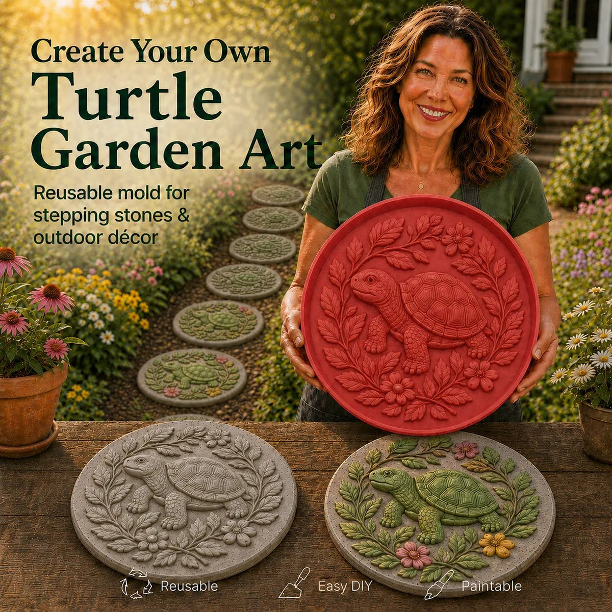 GardenMuse – Hummingbird DIY Stepping Stone Mold