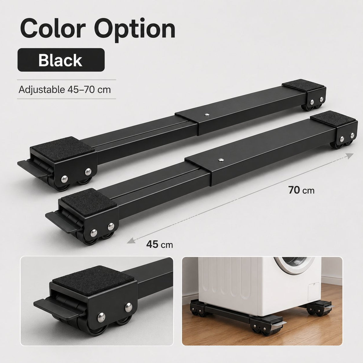 MoveMate – Adjustable Heavy-Duty Appliance Roller Base