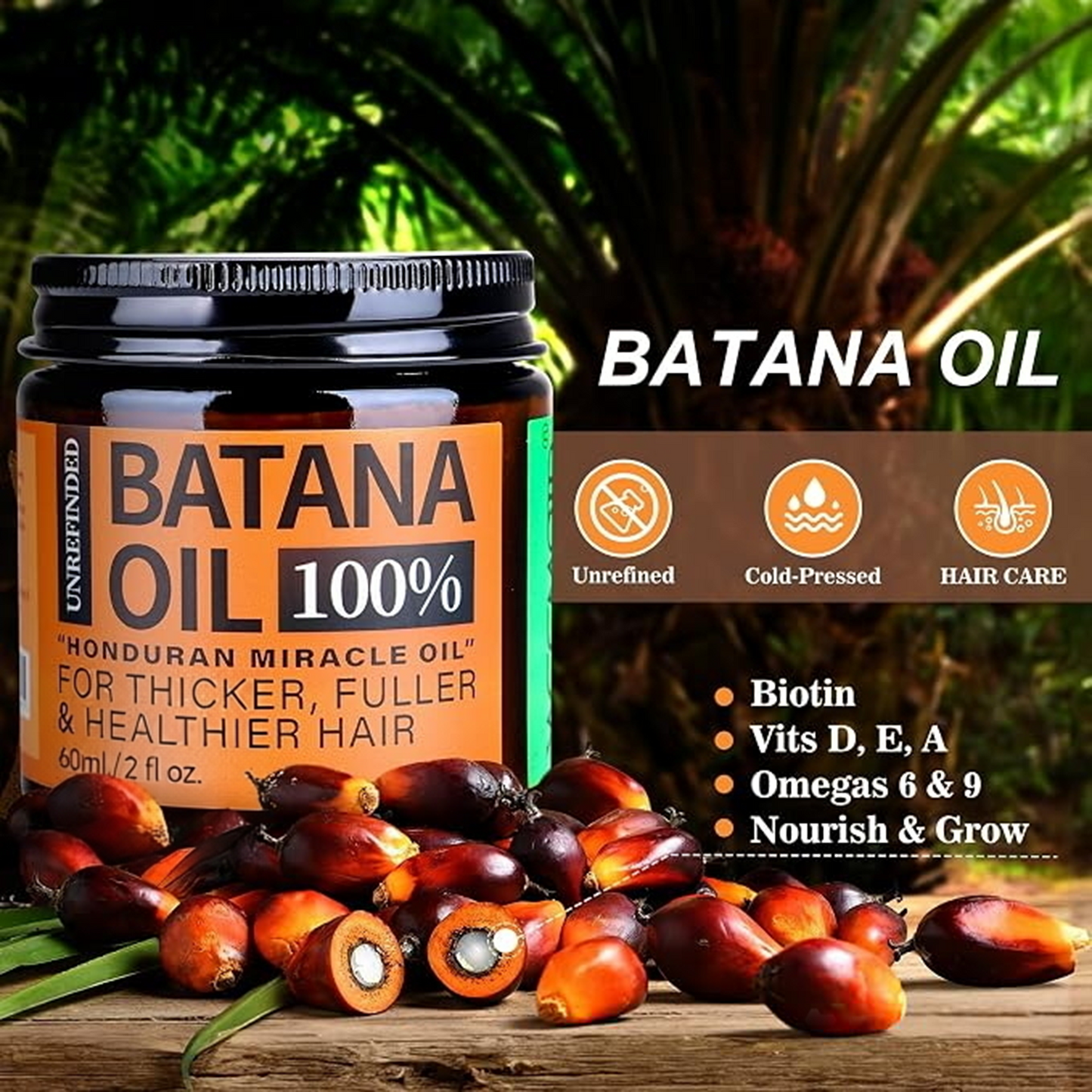 BatanaBloom – Raw Organic Batana Hair Oil Mask