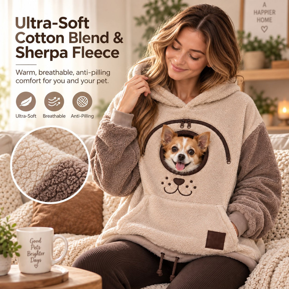 WarmWhiskers – Cozy Cat & Small Dog Hoodie
