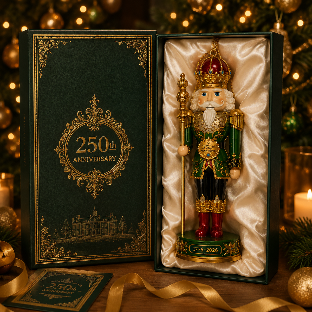 FreedomKing – 250th Anniversary Patriotic Christmas Ornament