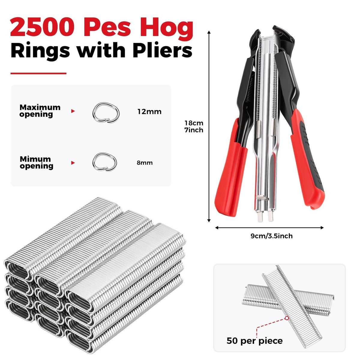 ClipForge – Spring-Loaded Hog Ring Pliers Kit