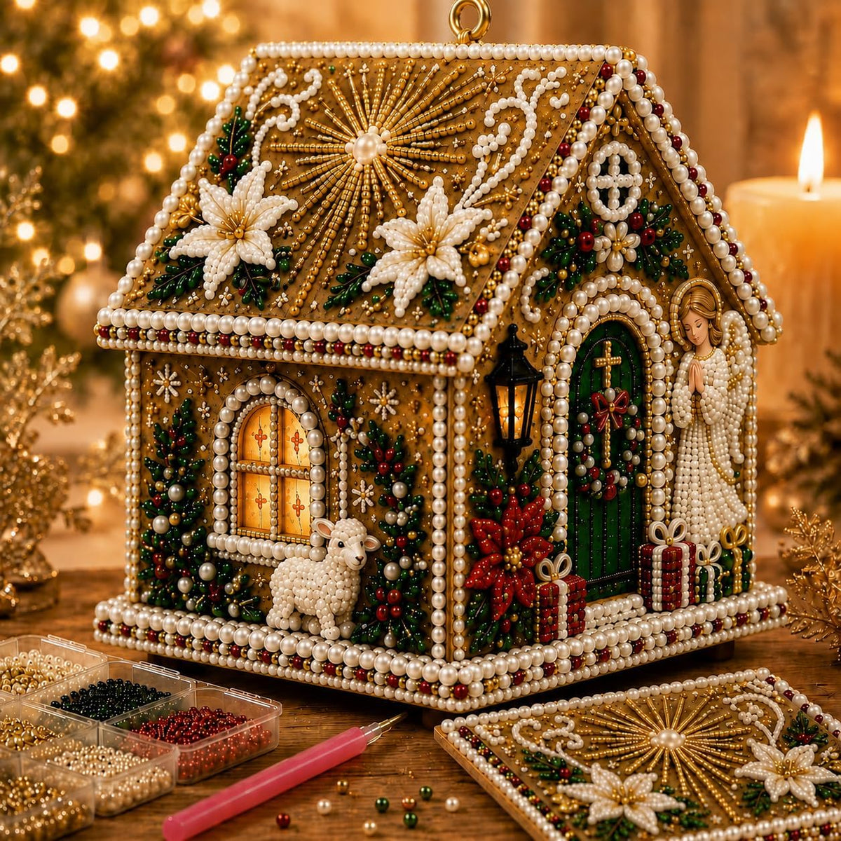 MerryCottage – Sparkling Christmas Diamond Art House