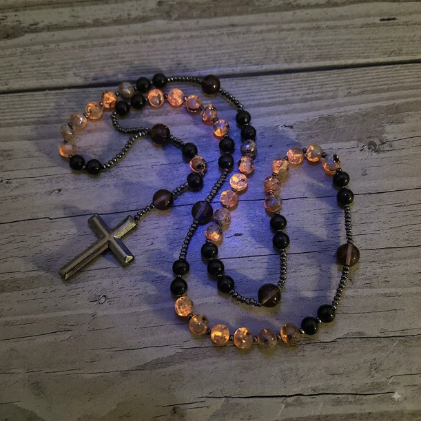 SpiritStone – Unisex Rosary Cross Necklace
