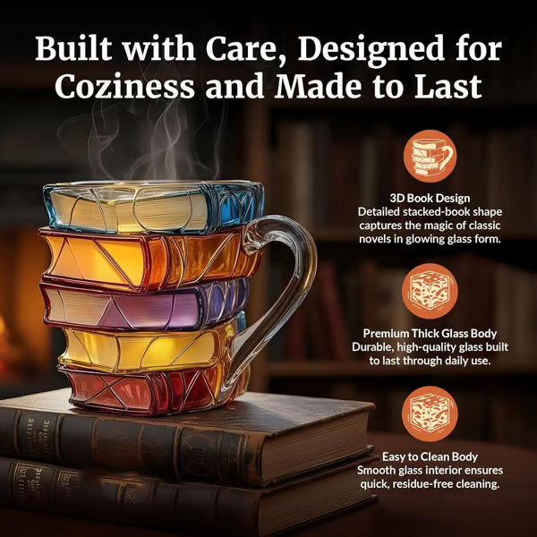 BookBloom – Hand-Painted Literary Ceramic Mug
