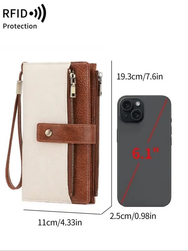 EleGanza – Women’s RFID Blocking Long Wallet Clutch