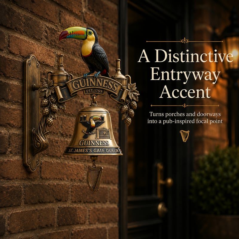 PubCrest – Toucan Cast Iron Door Bell