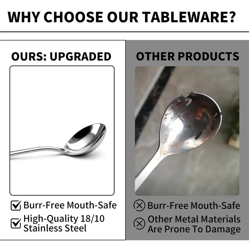 ComfortSip – Stainless Steel Dining Spoon