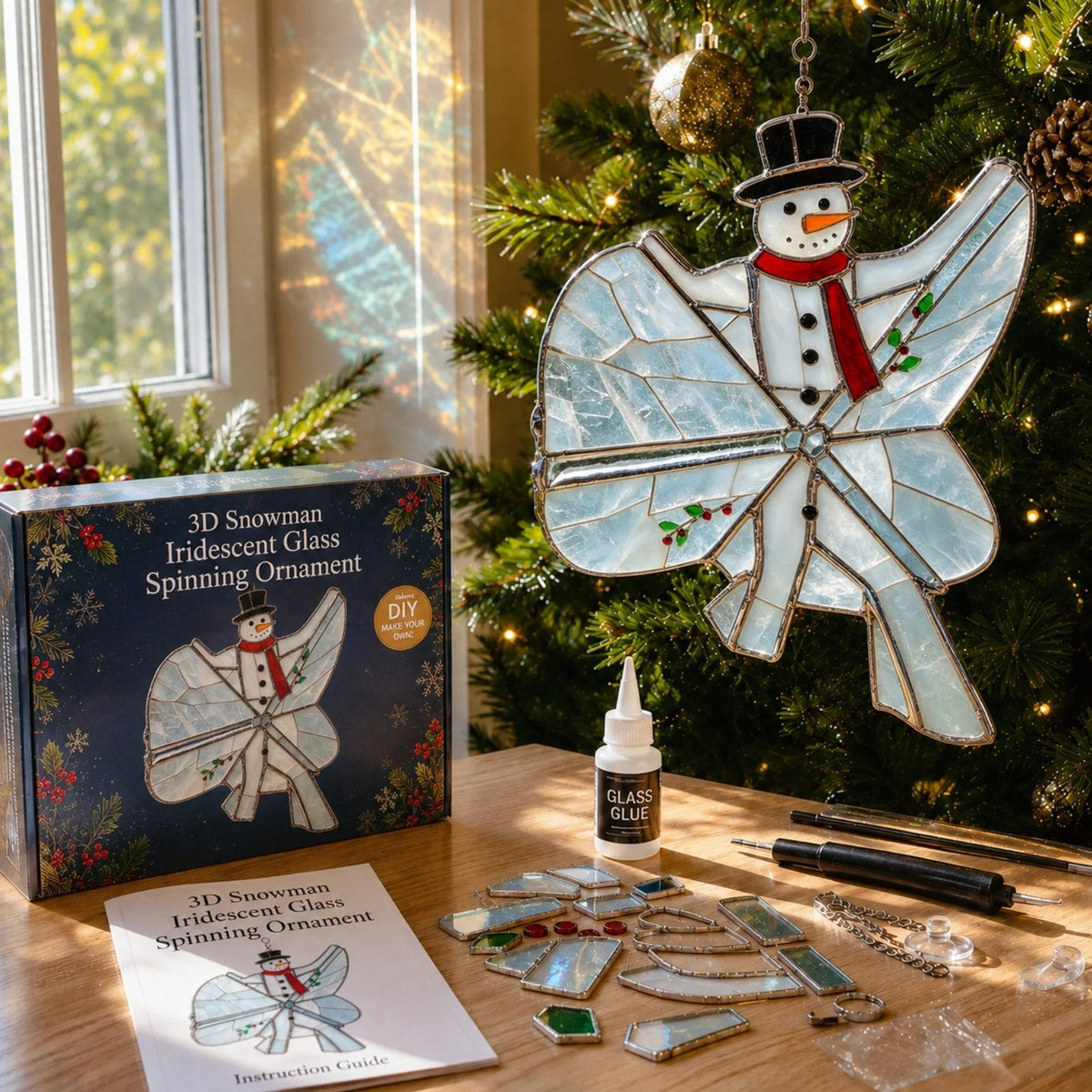 TwinkleCraft – Christmas Iridescent Suncatcher Kit