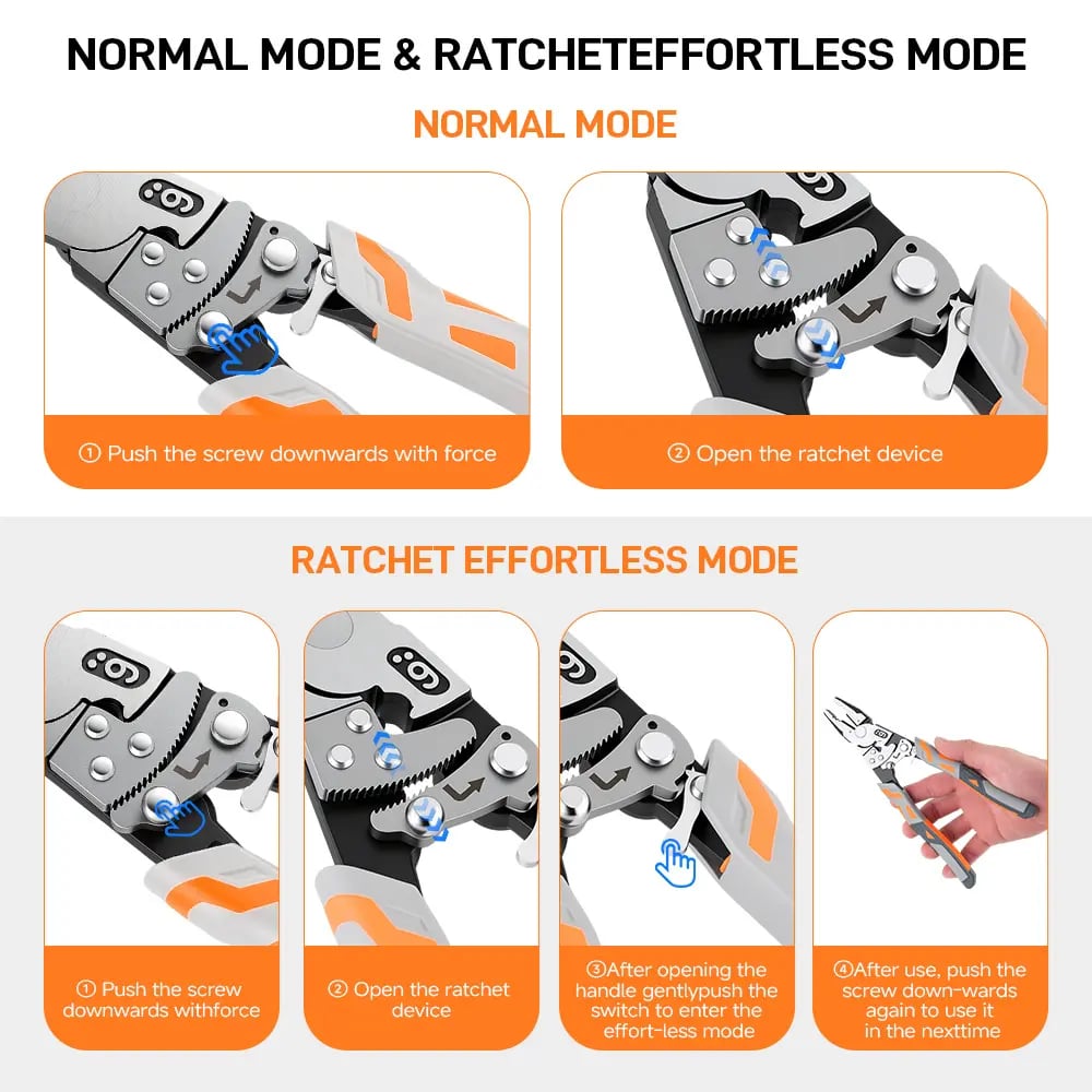 GripForge – 9-Inch Industrial Ratchet Self-Locking Pliers