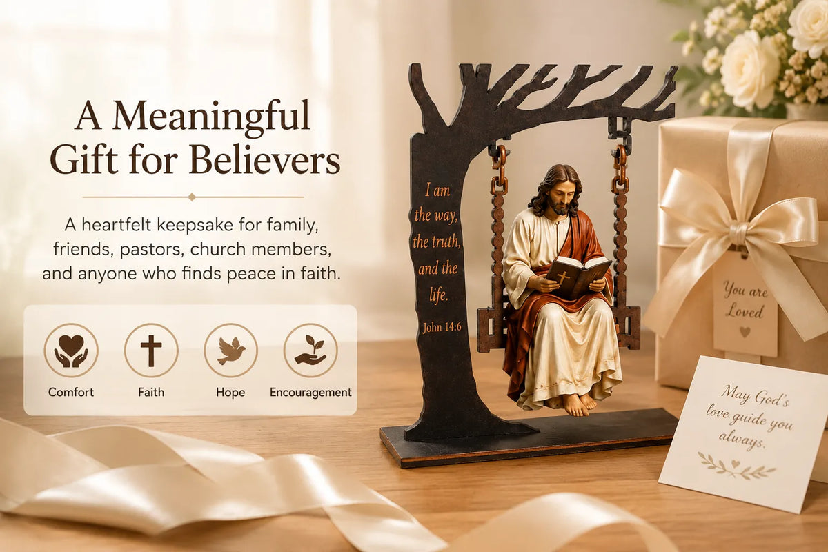 BlessedBranch – Jesus Under The Tree Ornament