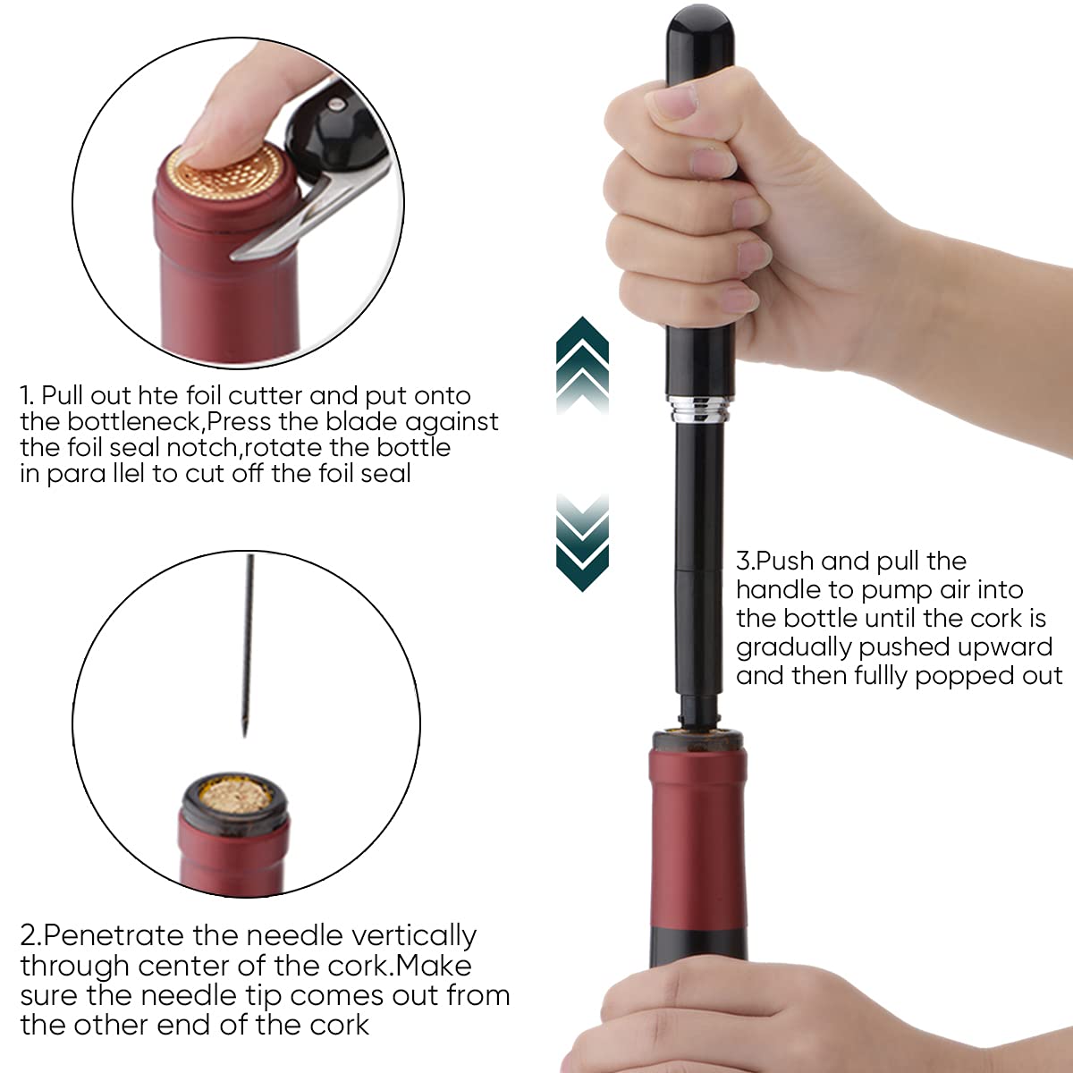 AeroCork – Air Pressure Wine Opener