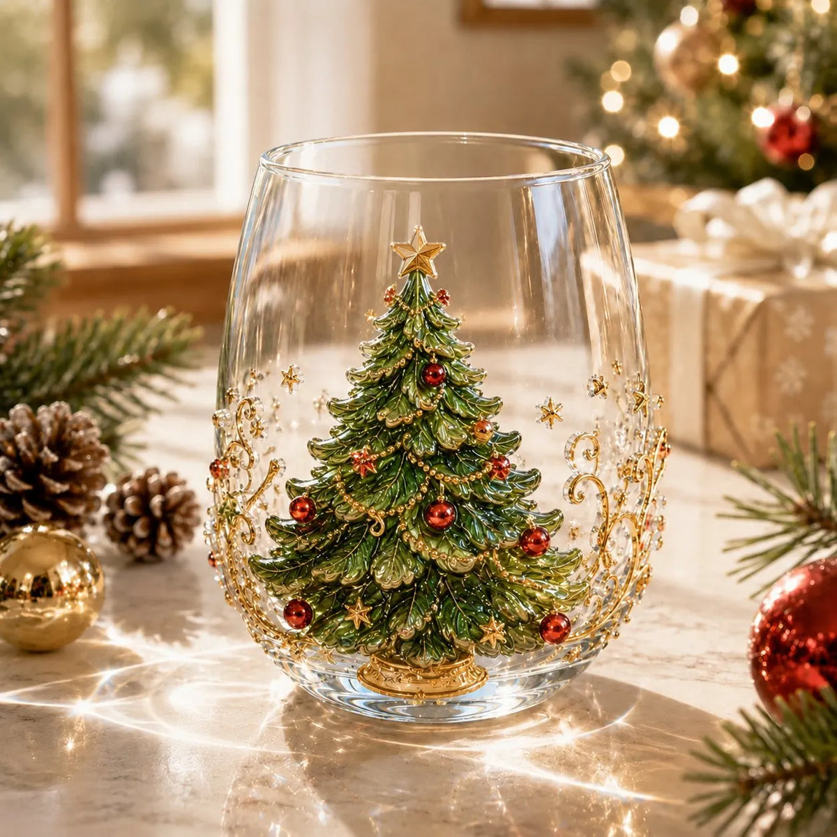 SantaSip – Festive 3D Christmas Glass