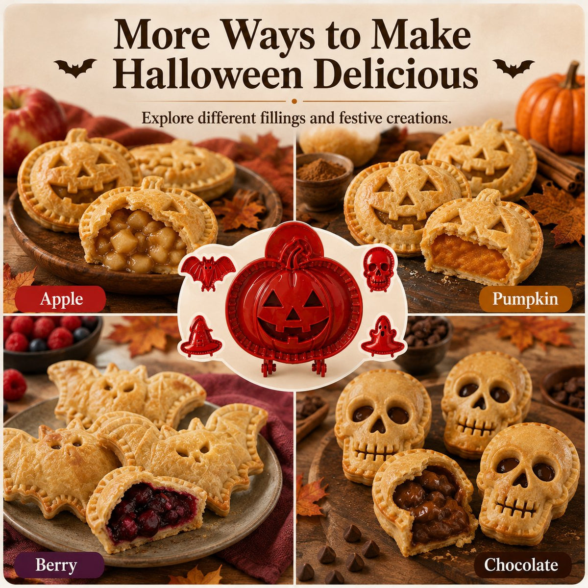 SpookPie – Halloween Mini Pie Shaping Mold