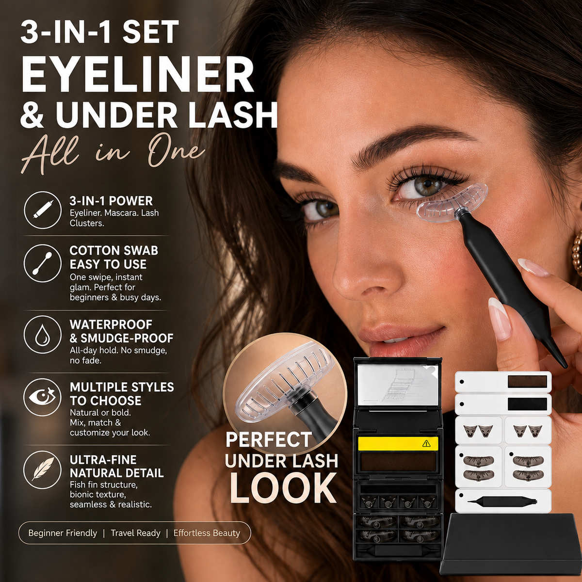 LashCraft – 3-In-1 Eyeliner & Lower Lash Stamp Kit