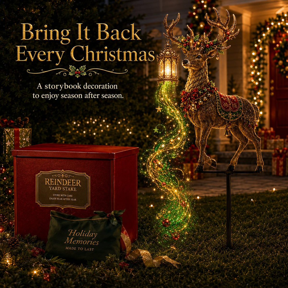 MerryStag – Light-Up Christmas Reindeer Decoration