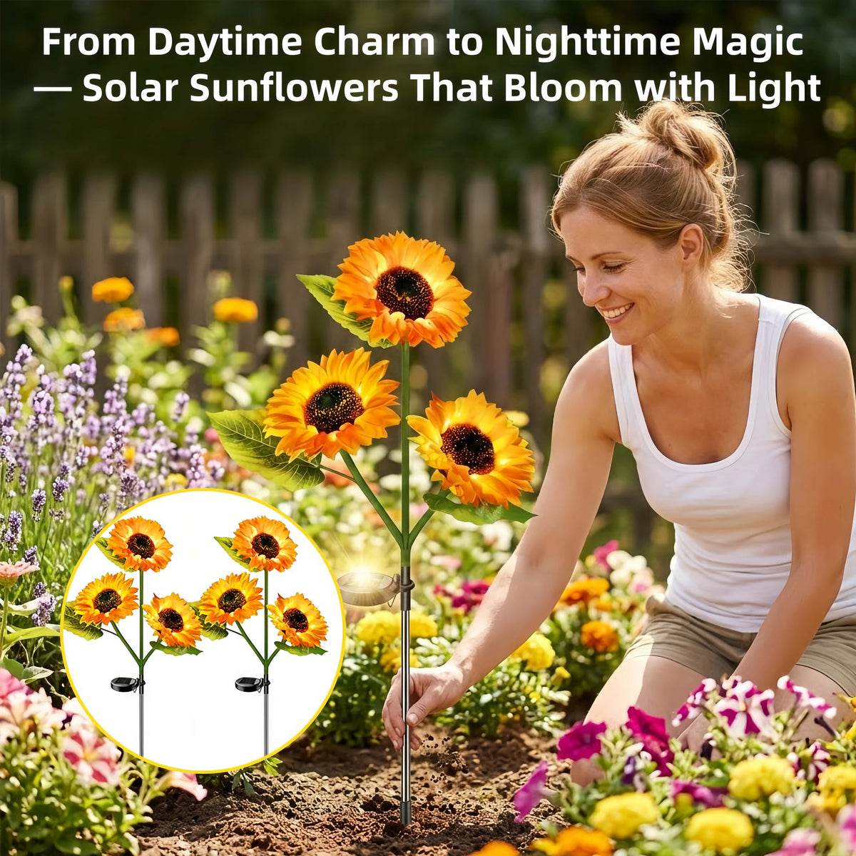 SunGarden – Solar-Powered Sunflower Lights
