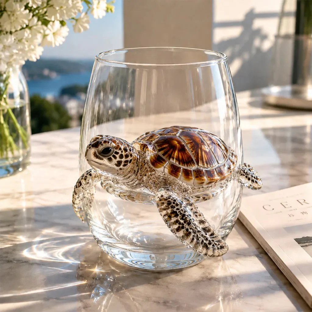 AquaElegance – Coastal Octopus Bar Glass
