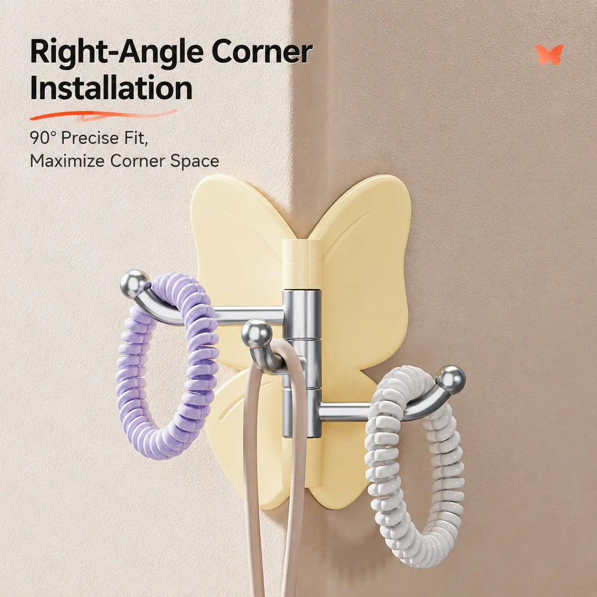 ButterNest – Rotating Butterfly Space-Saving Hook