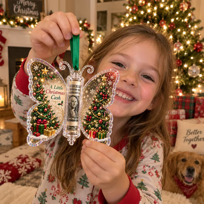 JoyButterfly – Christmas Cash Gift Butterfly Ornament