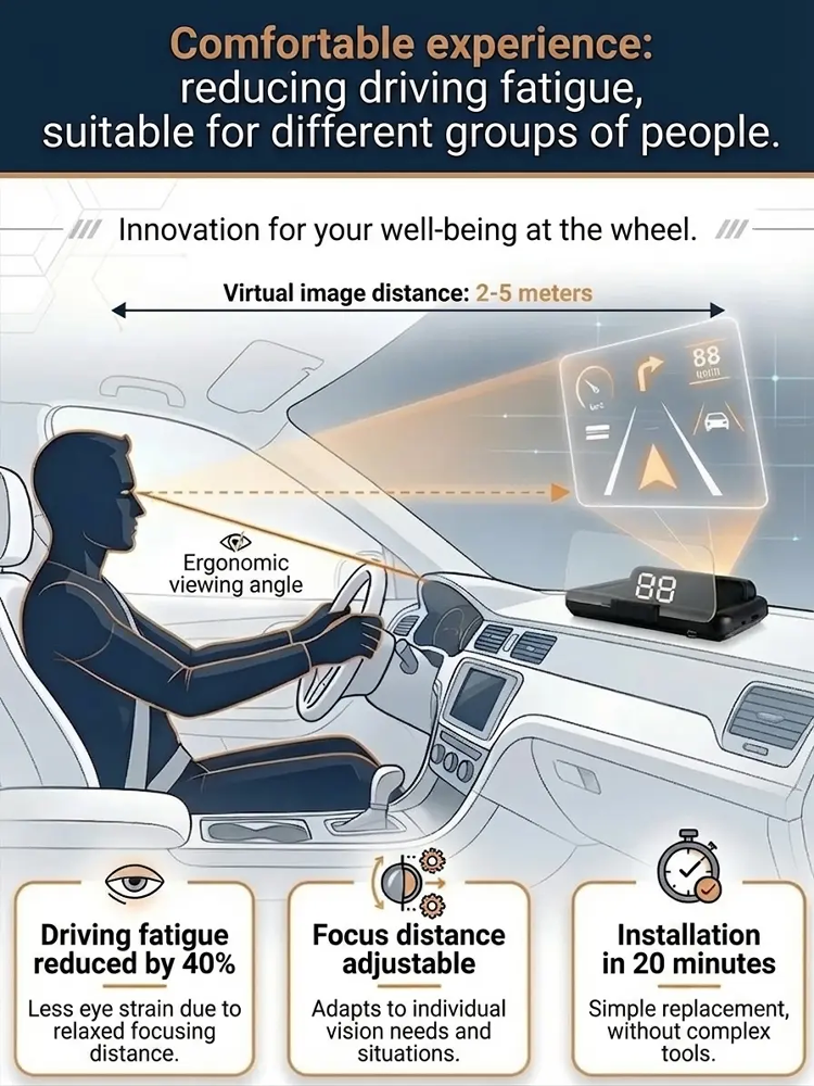 DriveSight – Smart GPS Head-Up Display Speedometer