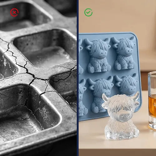 MooMold – Adorable Highland Cow Ice Cube Tray