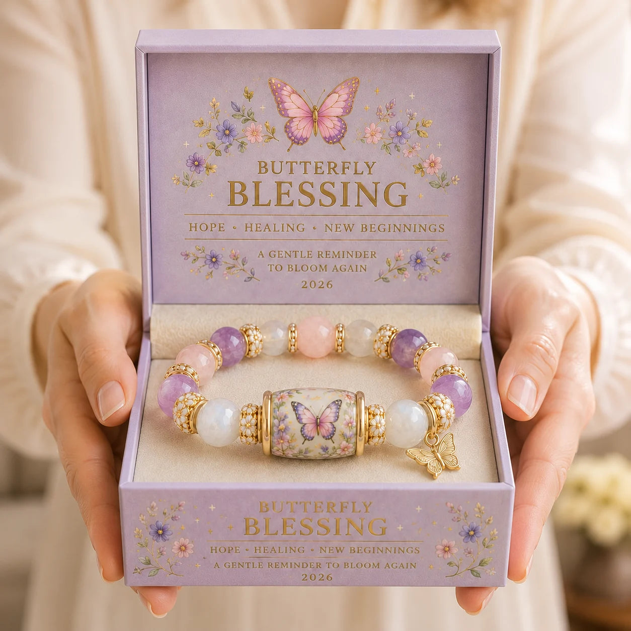 WingsOfGrace – Pastel Butterfly Bracelet