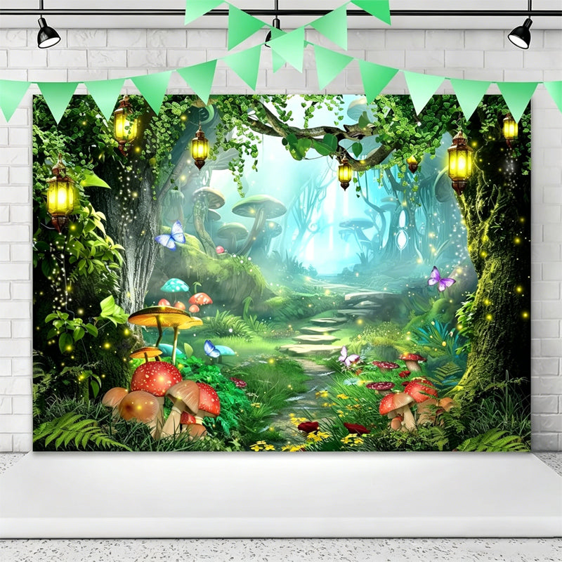 FloraLunelle – Magical Forest Floral & Butterfly Backdrop