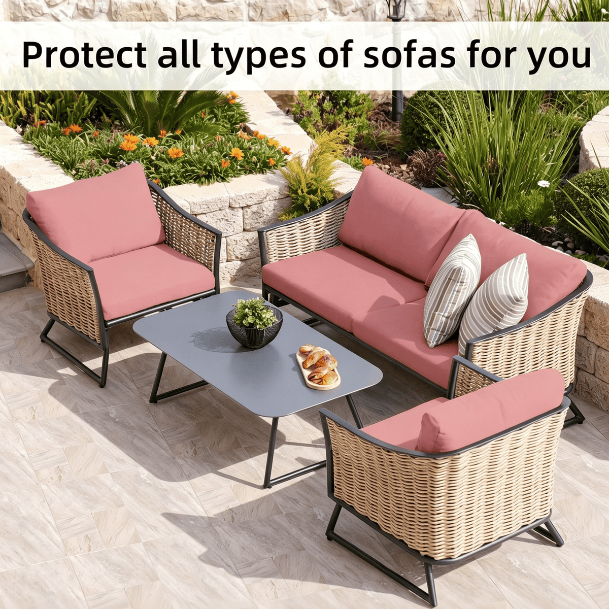 CushionLuxe – Stretch Sofa & Outdoor Cushion Covers
