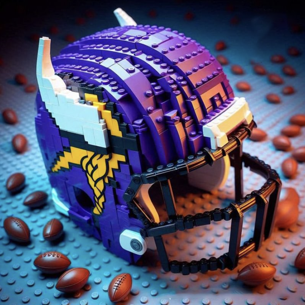 TouchdownBuild – NFL Team Helmet Brick Kit