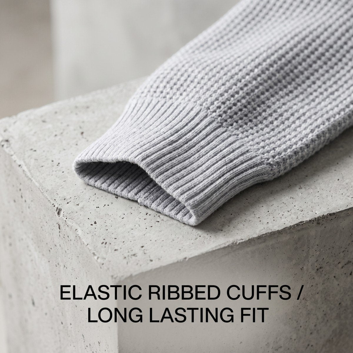 WinterWeave – Oversized Waffle-Knit Pullover