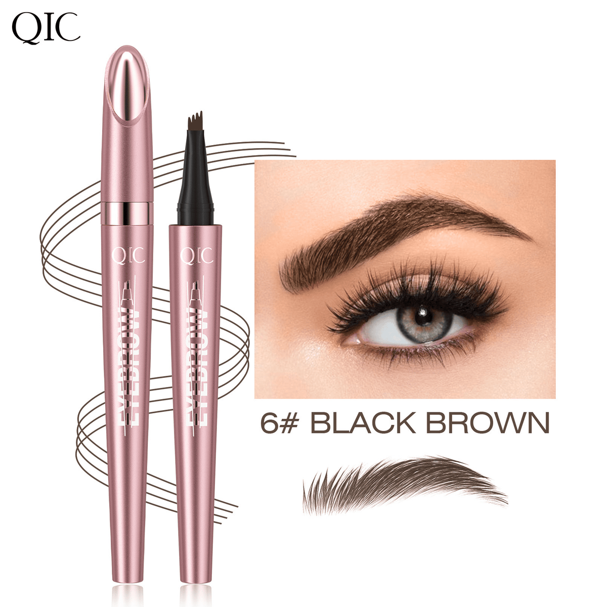 BrowVanta – 4-Prong Waterproof Micro-Fork Eyebrow Pencil