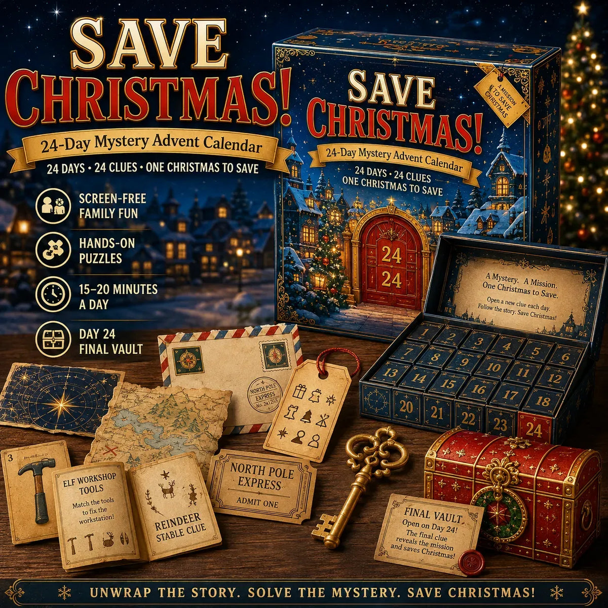 SecretQuest – Interactive Mystery Advent Calendar