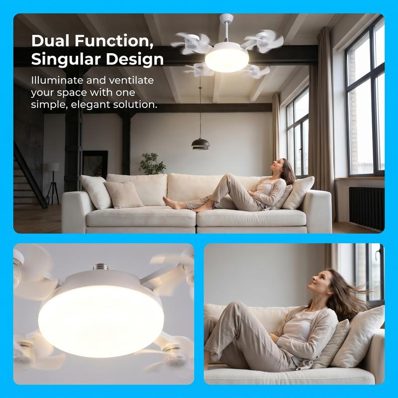 LumiBreeze – Remote-Control LED Fan Light