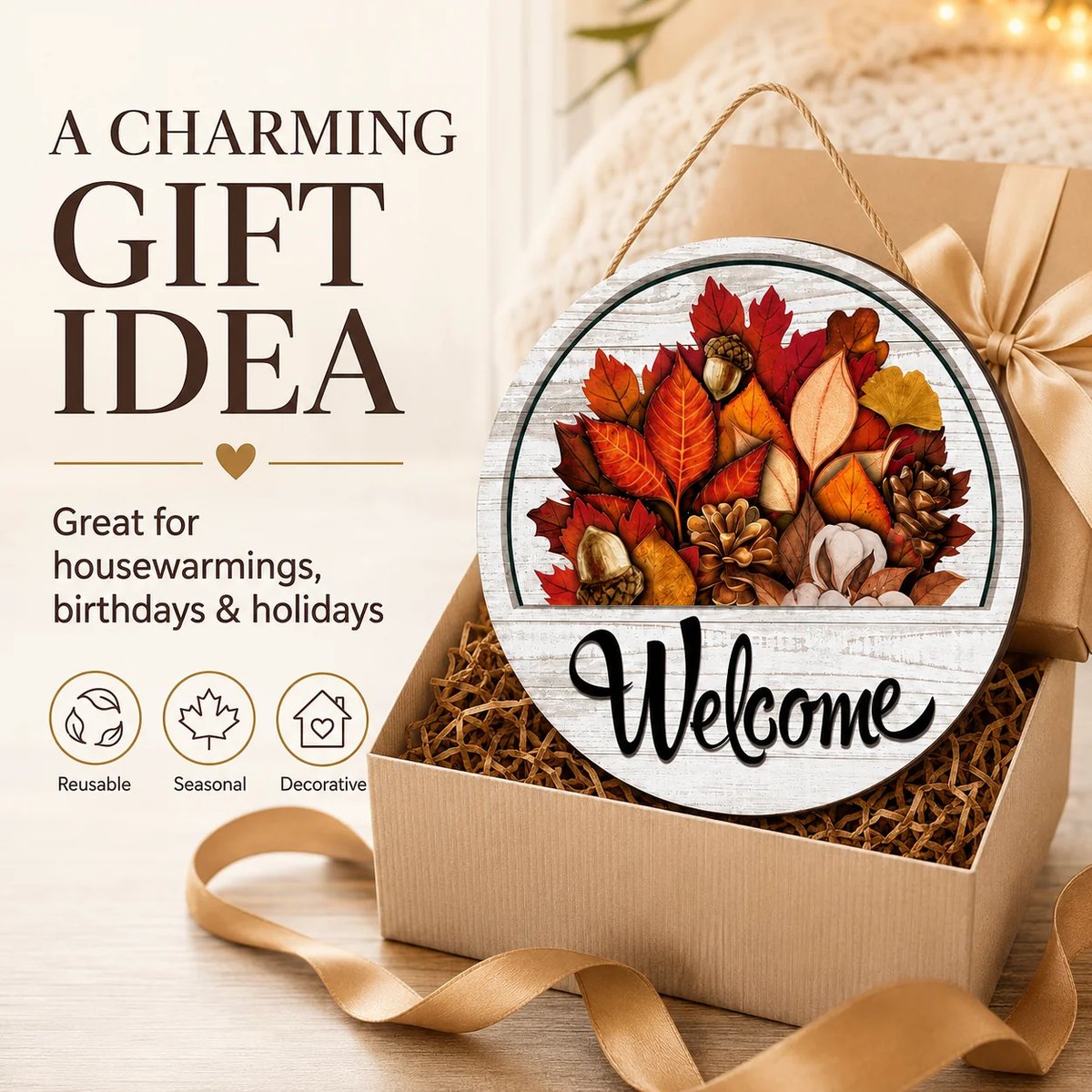 HomeHello – Interchangeable Farmhouse Door Sign