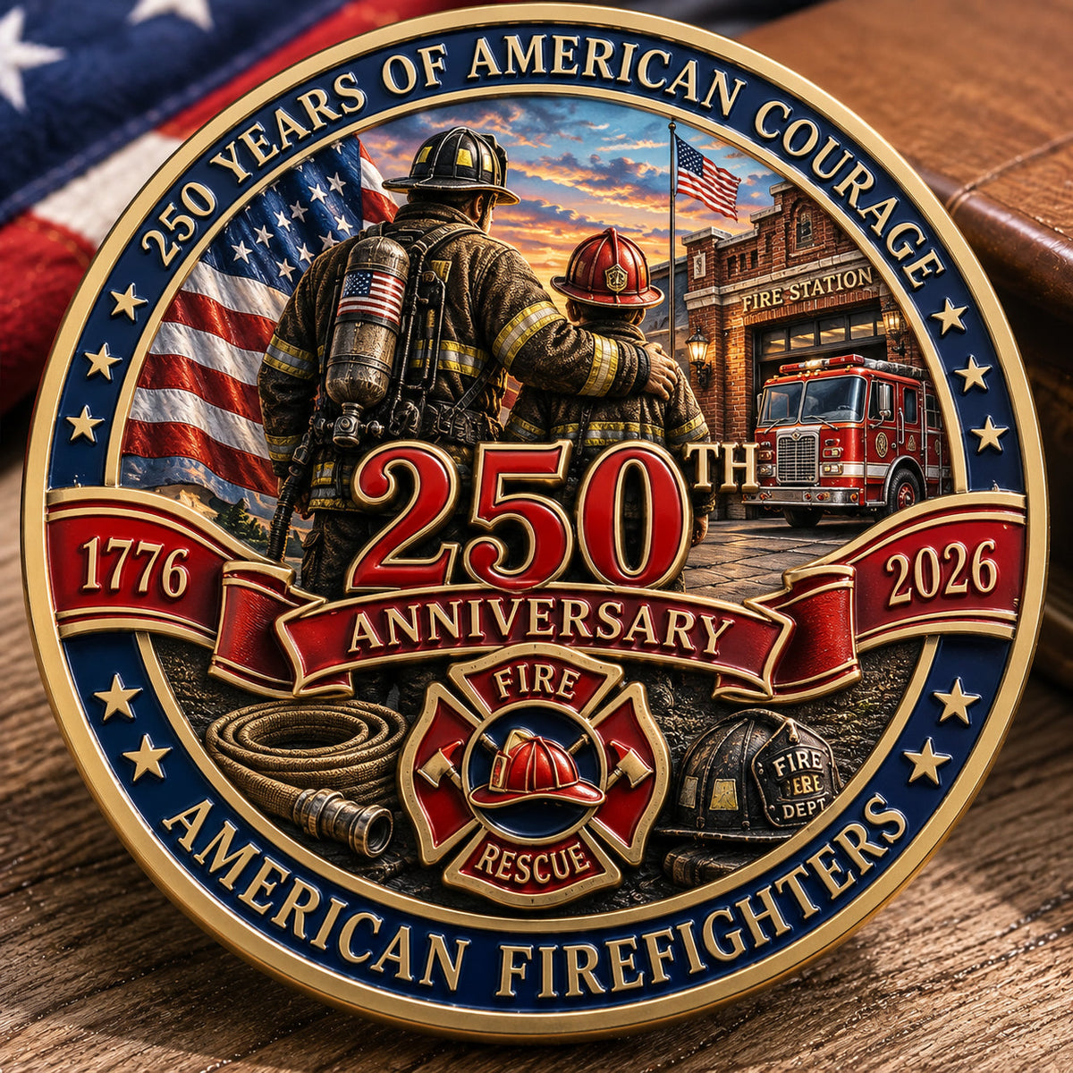 ValorGuard – Firefighter 250th Anniversary Collectible Coin