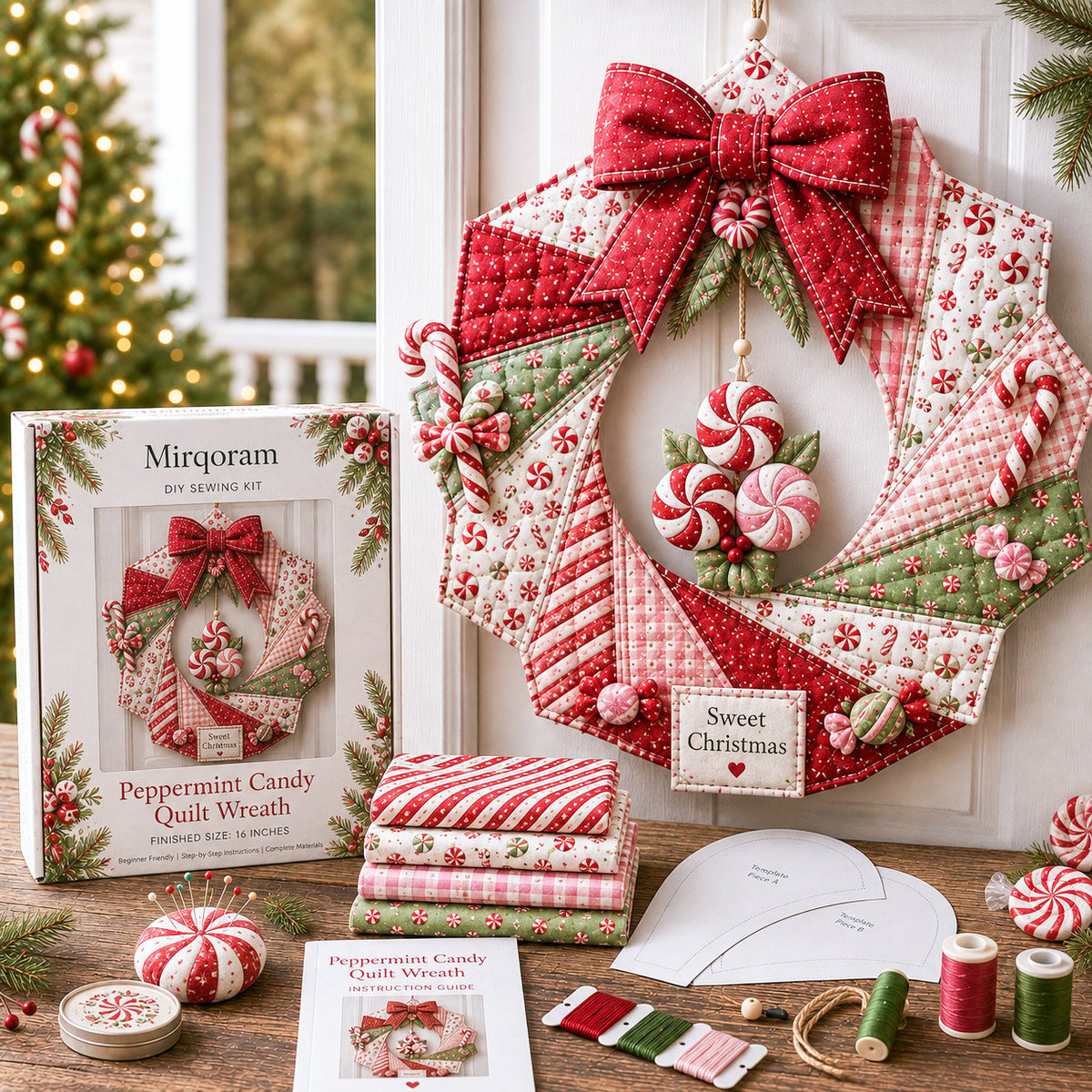 ChristmasCraft – Festive Fabric Wreath Making Kit