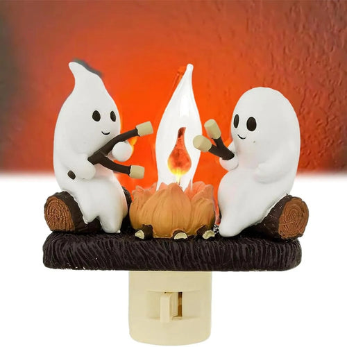 GhostHearth – Warm Campfire Ghost Nightlight