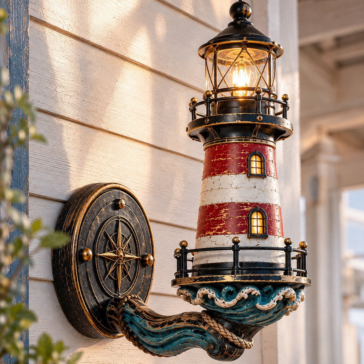 HarborLume – Vintage Coastal Lighthouse Wall Light